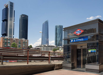 Business part of Madrid in Chamartin