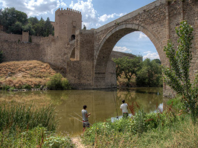 Die Alcantara-Brcke in Toledo / Alcantara Bridge