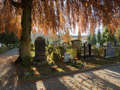 Autumn in cemetery Friedental