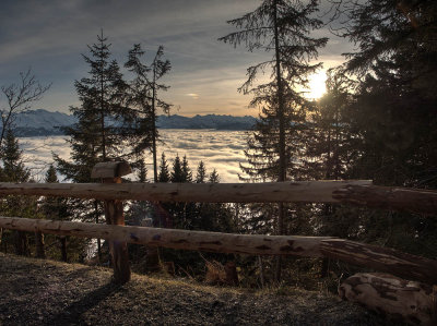 Sunset on Mount Rigi