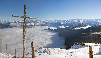 Mount Rigi with sea of clouds