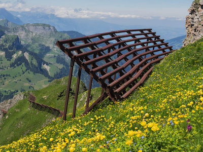 Lawinenschutz-Vorrichtung  /  Avalanche protection