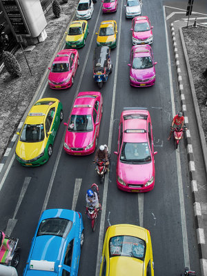 Busy roads in Bangkok