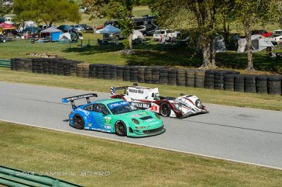 Falken Tire GTC & Muscle Milk P1 Passing Race Fans Camp Sites