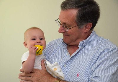 In Grandpa's Arms