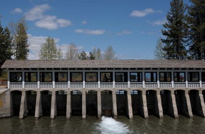 Dam with Blue Sky