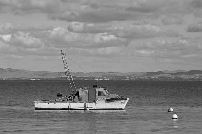 Fishing Boat and Clouds