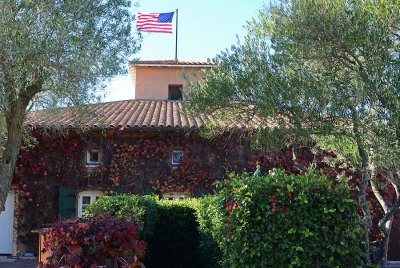 Ivy Cellar Entrance and Flag