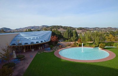 Cafe and Patio from Above