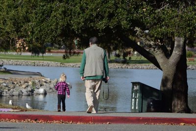 To the Pond With Papa