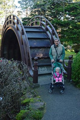 With Grandpa at Moon Bridge