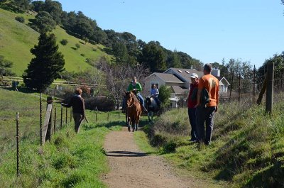 Three Riders Passing