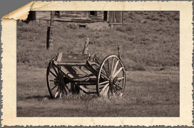 Old Cart  In Sepia - Bodie