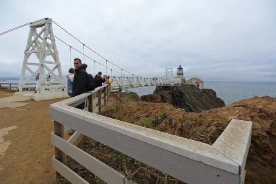 21- 36 Jon at the Bridge with Lighthouse