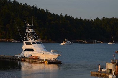 White Boats at Day's End