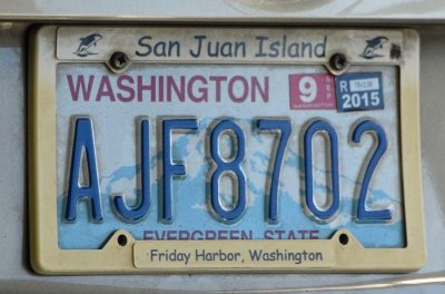San Juan Island Licencse Plate Frame
