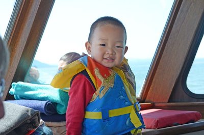 Eric and His Colorful Life Jacket