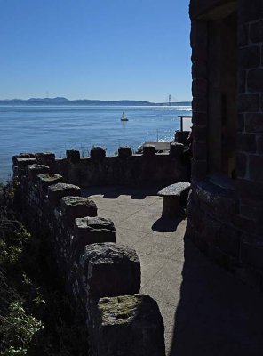 Tower Walls and Golden Gate Bridge
