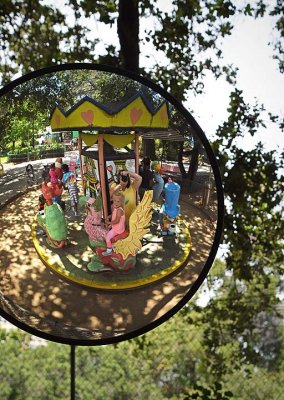 On the Carousel In Mirror