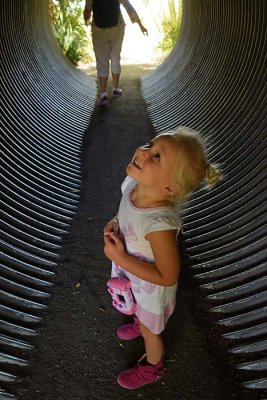 Looking Up In The Tube Tunnel