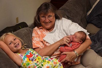 Grandma and Her Two Grandkids