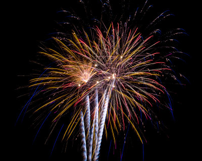 Flowers in the Sky - Pecan Grove Fireworks - July 4, 2013