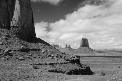 VIEW FROM THE NORTH WINDOW, MONUMENT VALLEY