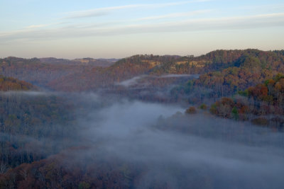 FOGGY MORNING FROM CHIMNEY TOP ROCK