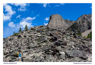 Majestic Lake rockpile w Caleb and Alex