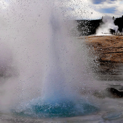 Boiling Blue Splash