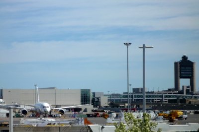 Japan Airlines 787 at Logan Airport