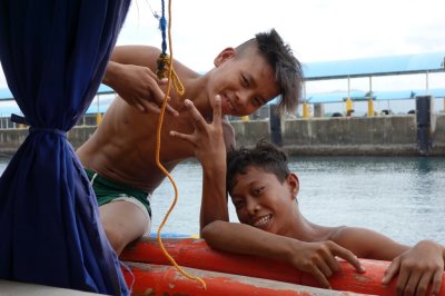 Kids at Batangas Port