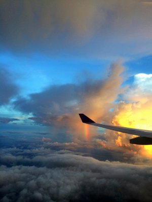 Rainbow flying over Thailand