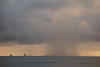 Rainfall off the coast