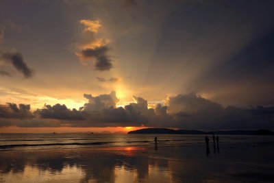 Ao Nang Beach at Sunset