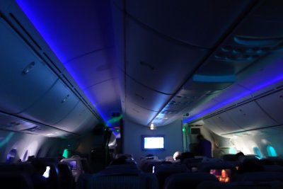 Japan Airlines 787 Mood Lighting