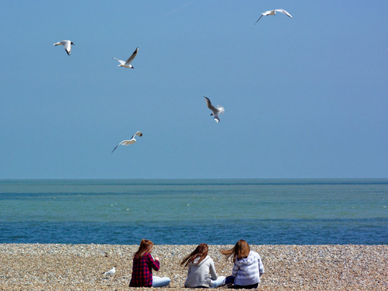 lunch on the beach at Aldeburgh
