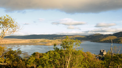 Duntrune castle and estuary of the river Add