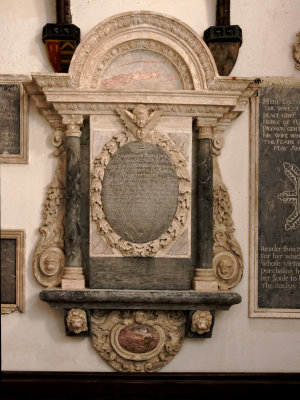 Church of St Anthony, Place - Memorial to Arthur Spry 1685