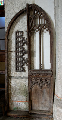 part of medieval rood screen