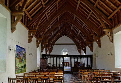 Church of St Michael Cefnllys, interior