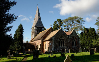 from the churchyard