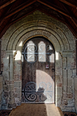 a fine Norman entrance doorway