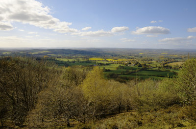 westward views from Malvern Hills