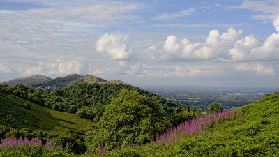 central Malverns from Herefordshire Beacon