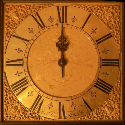 grandfather clock face