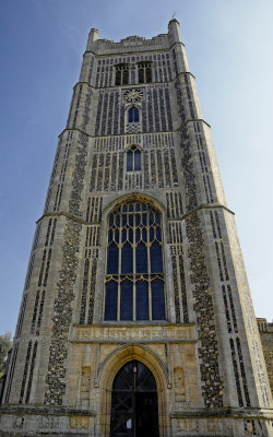 the tower from the churchyard