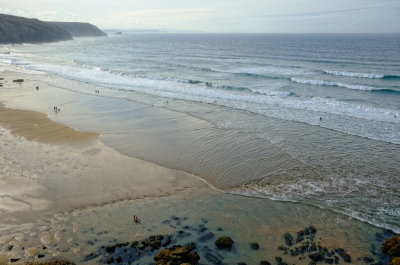 Porthtowan low tide