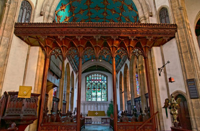 St Mary's rood screen and chancel