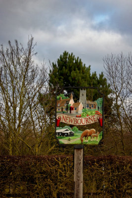 The village sign